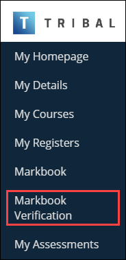 Markbook Verification link